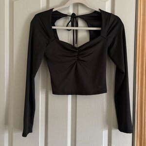 Black Long Sleeve Women's Top